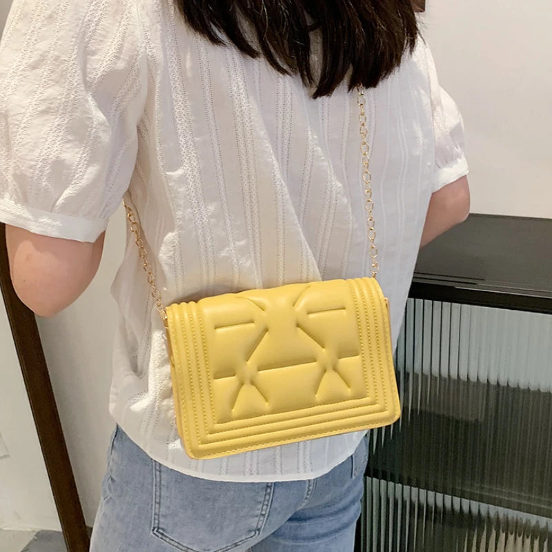 Solid Bag Women Chain Shoulder Messenger Bags All-match Hot