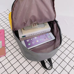 Large Capacity Women's School Backpack Nylon Rucksack