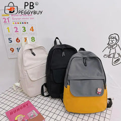 Large Capacity Women's School Backpack Nylon Rucksack