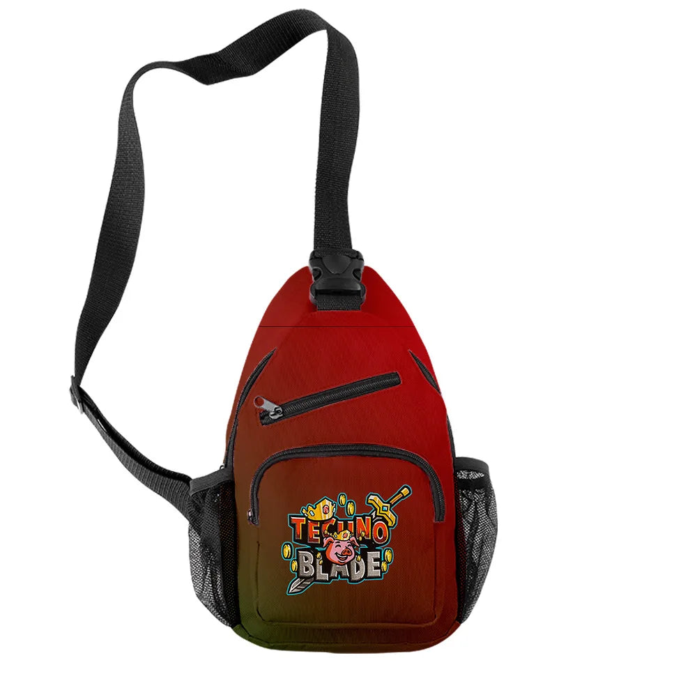 Technoblade 3D Print Crossbody Bag Waterproof Streetwear Shoulder Bag