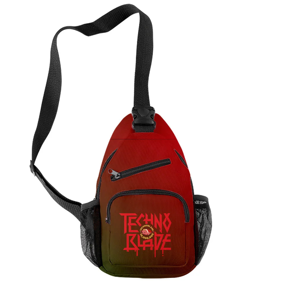 Technoblade 3D Print Crossbody Bag Waterproof Streetwear Shoulder Bag