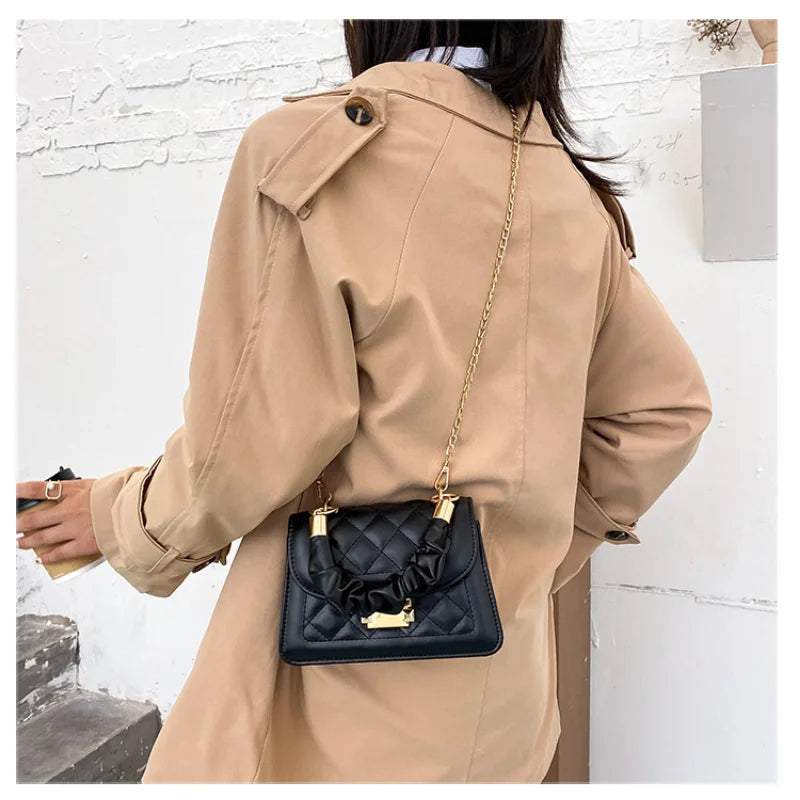 Versatile Ins Ladies Bag Chain Crossbody Handbag Small Square