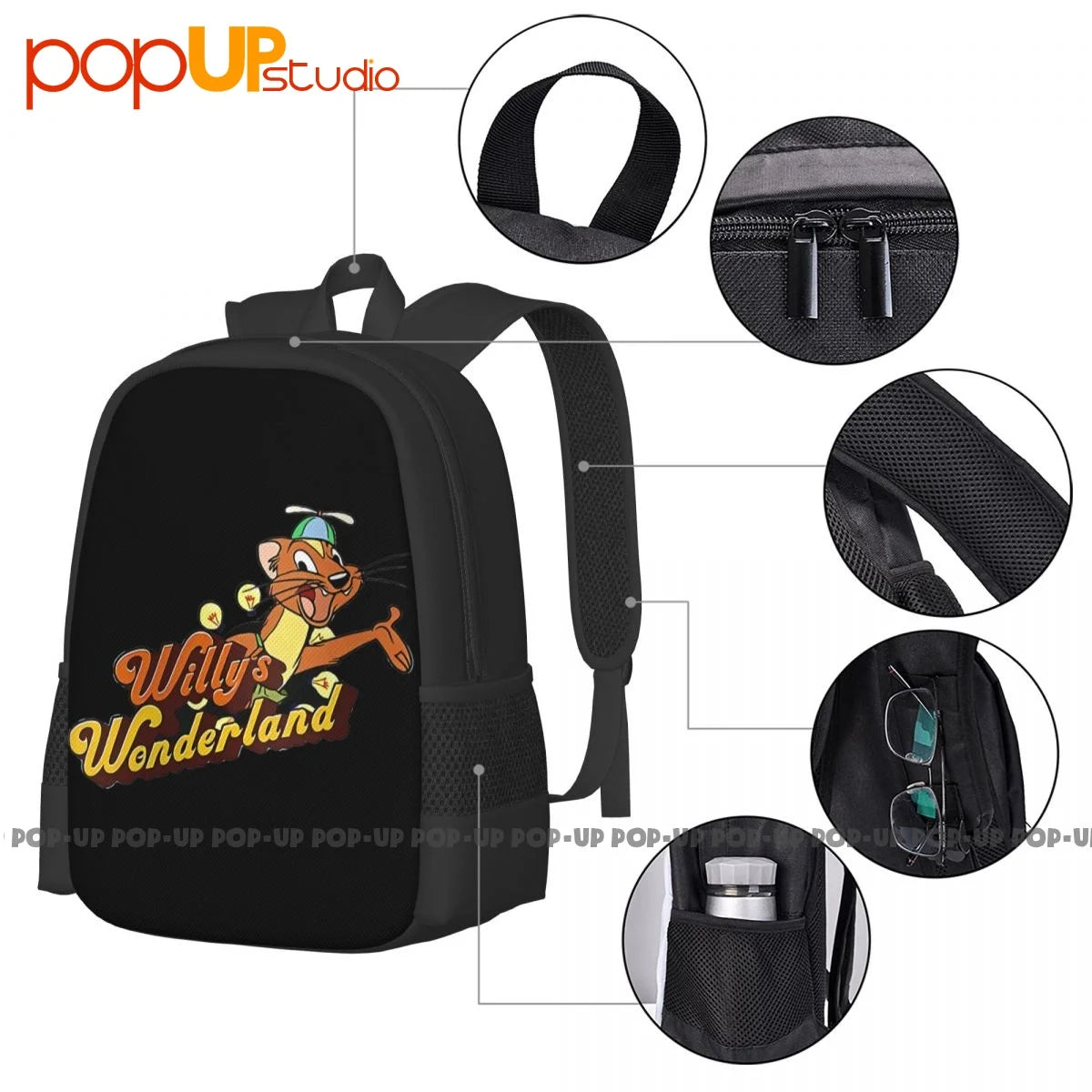 Willy'S Wonderland Movie Nicolas Cage Regular Backpack Large Capacity