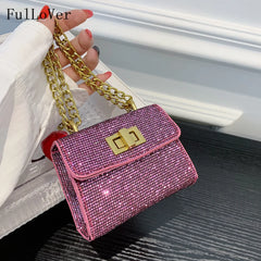Sequins Crossbody Bags Summer Mini Chain Bags