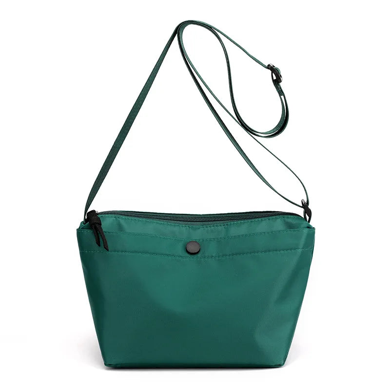 Nylon Hobo Shoulder Bags Casual Solid Make Up Bags