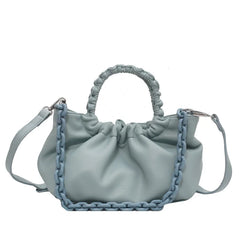 Fold Portable Small Bag Thick Chain Shoulder Bag