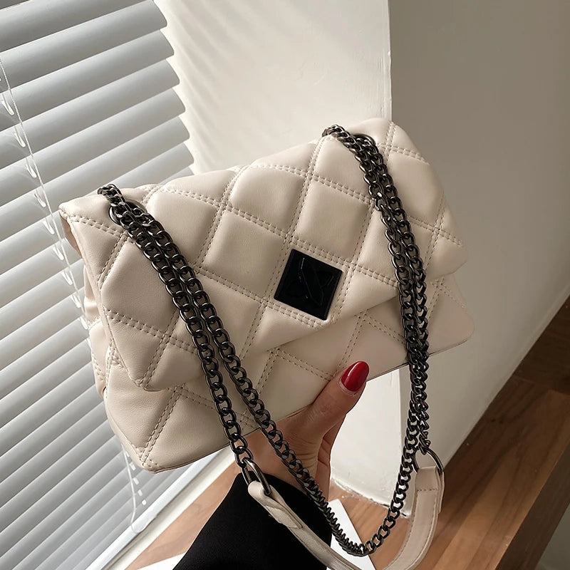 Women's Shoulder Bag Rhombus Chain Messenger Bag