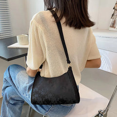 Women Shoulder Bag Lace Jacquard Underarm Retro Casual Stylish