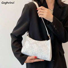 Women Shoulder Bag Lace Jacquard Underarm Retro Casual Stylish