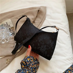 Women Shoulder Bag Lace Jacquard Underarm Retro Casual Stylish