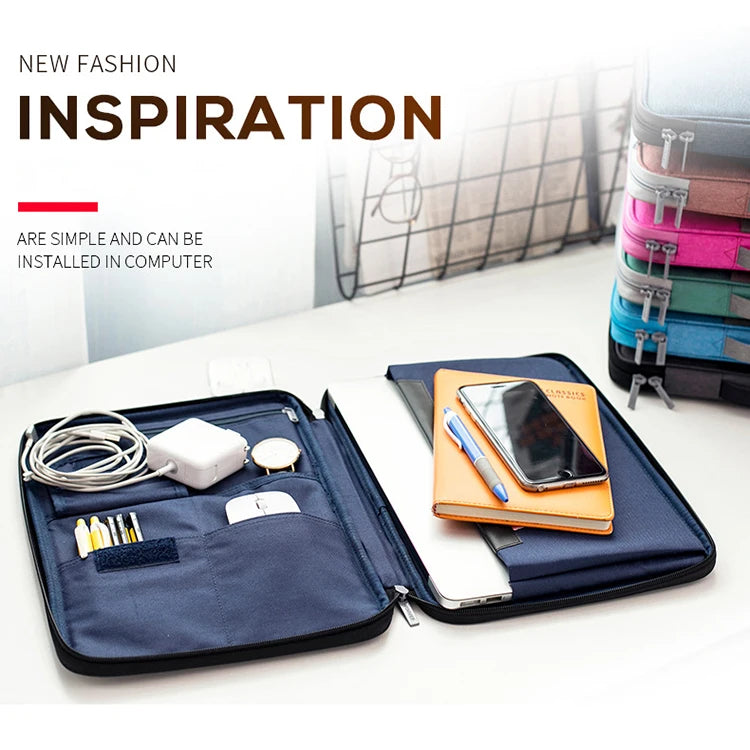 Portable A4 Document Bags Waterproof Multi-functional Briefcase