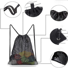 Portable Backpack Fruit And Vegetable Mesh Storage Bag