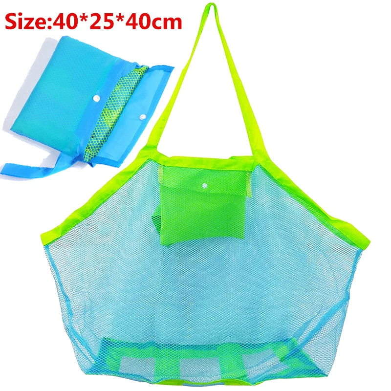 Kids Foldable Beach Bag Mesh Swimming Toy Storage Waterproof Bags