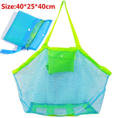 Kids Foldable Beach Bag Mesh Swimming Toy Storage Waterproof Bags