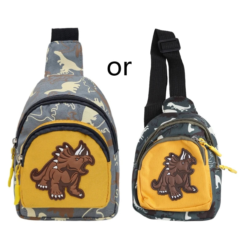 Kids Dinosaur Shoulder Bag Crossbody Phone Pouch