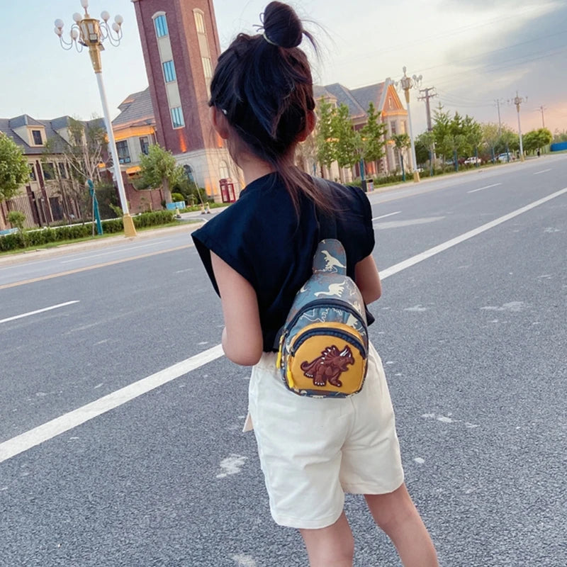 Kids Dinosaur Shoulder Bag Crossbody Phone Pouch