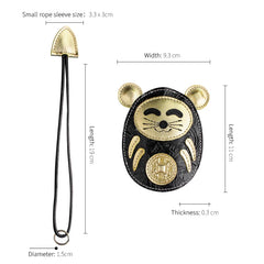 Leather Housekeeper Key Holder Retro Smart Key Case Keyring Pouch