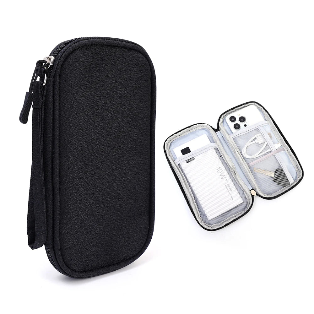 Portable Digital Storage Bag Multi-Function Cable Organizer Power Bank Bags USB