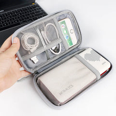 Portable Digital Storage Bag Multi-Function Cable Organizer Power Bank Bags USB
