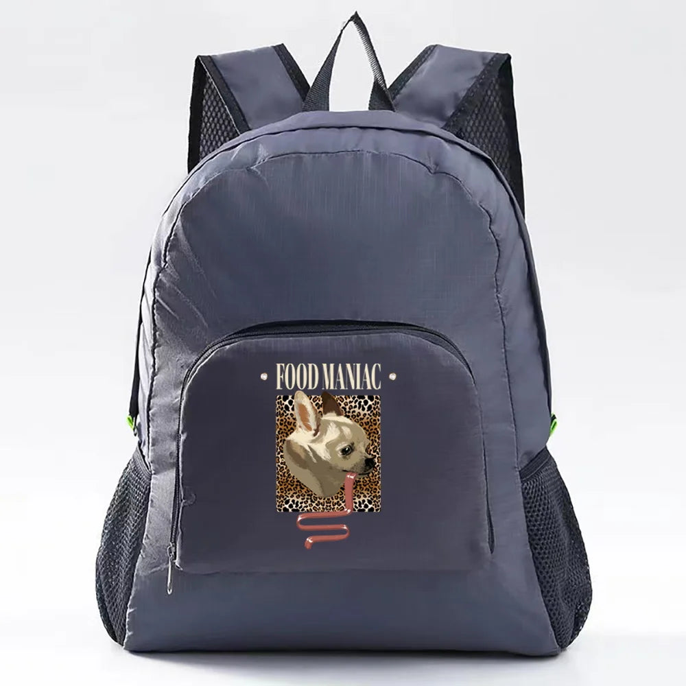 Foldable Leopard Pattern Daypack for Outdoor Sports