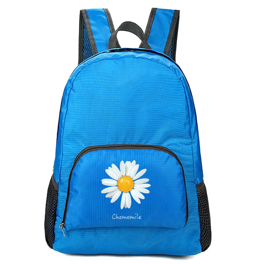 Ultralight Daisy Pattern Backpack for Women