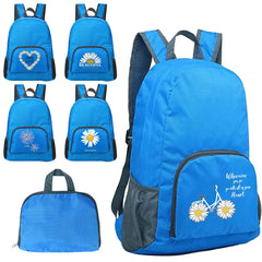 Ultralight Daisy Pattern Backpack for Women