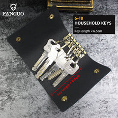 Portable Leather Key Holder Bag Unisex Wallet Cover Mini Key Wallet