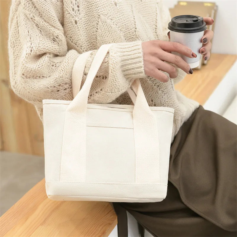 Canvas Diaper Holder Bag Portable Baby Nappy Organizer