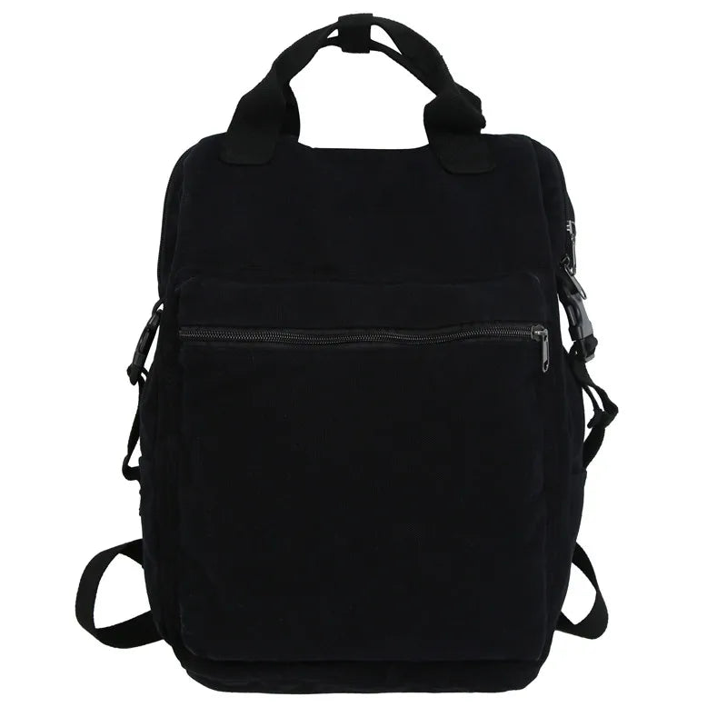 Canvas School Backpack Girl Boy Travel Bag College Laptop Bag