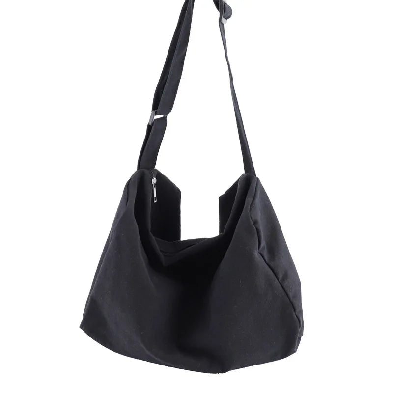 Large Capacity Shoulder Bag Women Solid Color Hobos Messenger Bag