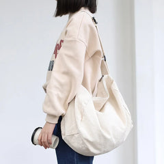 Large Capacity Shoulder Bag Women Solid Color Hobos Messenger Bag