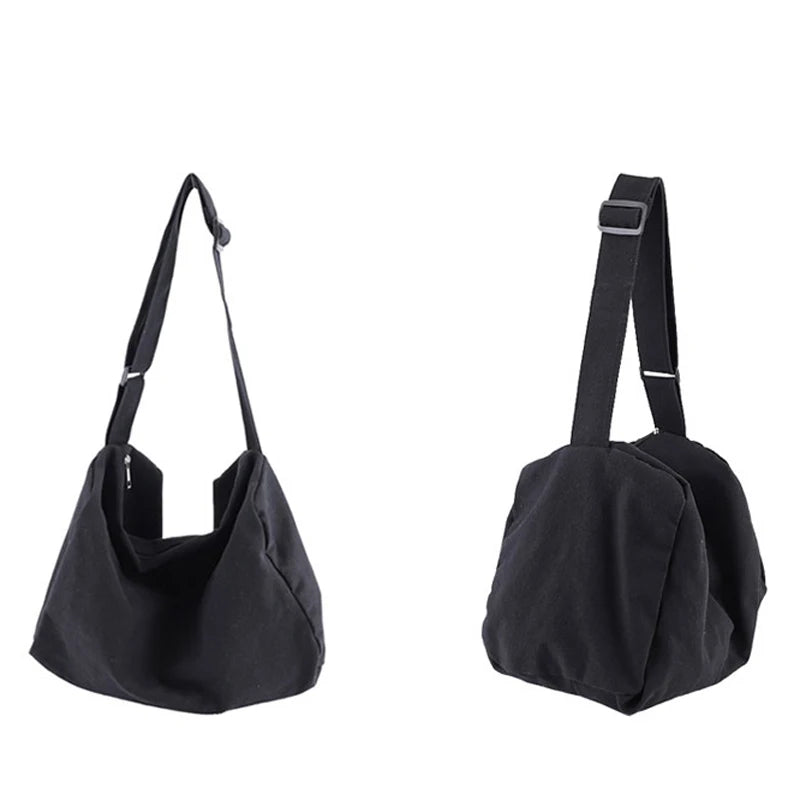 Large Capacity Shoulder Bag Women Solid Color Hobos Messenger Bag