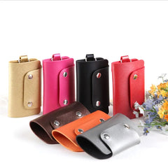 Leather Keychain Holder Car Key Bag Case Unisex Wallet Cover