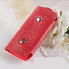 Leather Keychain Holder Car Key Bag Case Unisex Wallet Cover