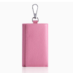 Leather Keychain Holder Car Key Bag Unisex Wallet Cover