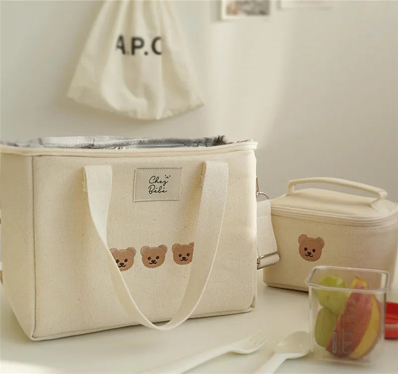 Portable Lunch Bag Food Box Durable Waterproof Office Cooler Lunchbox