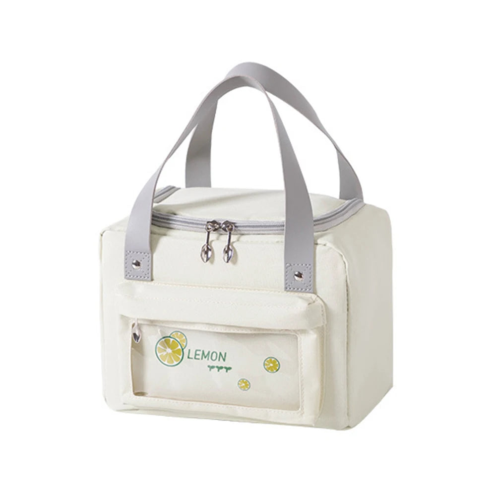 Portable Lunch Bag Thermal Insulated Cooler Bento Pouch Food Storage