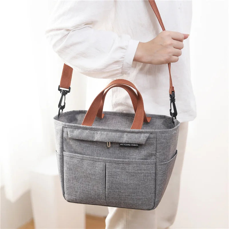 Insulated Lunch Box Thermal Bag Cooler Pouch Large Capacity Bento Storage