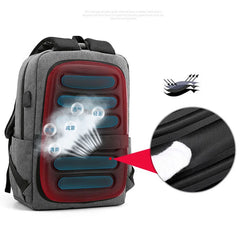 Waterproof Men Backpack USB Interface School Bag