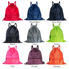 Large Drawstring Backpack Travel Bag with Zipper
