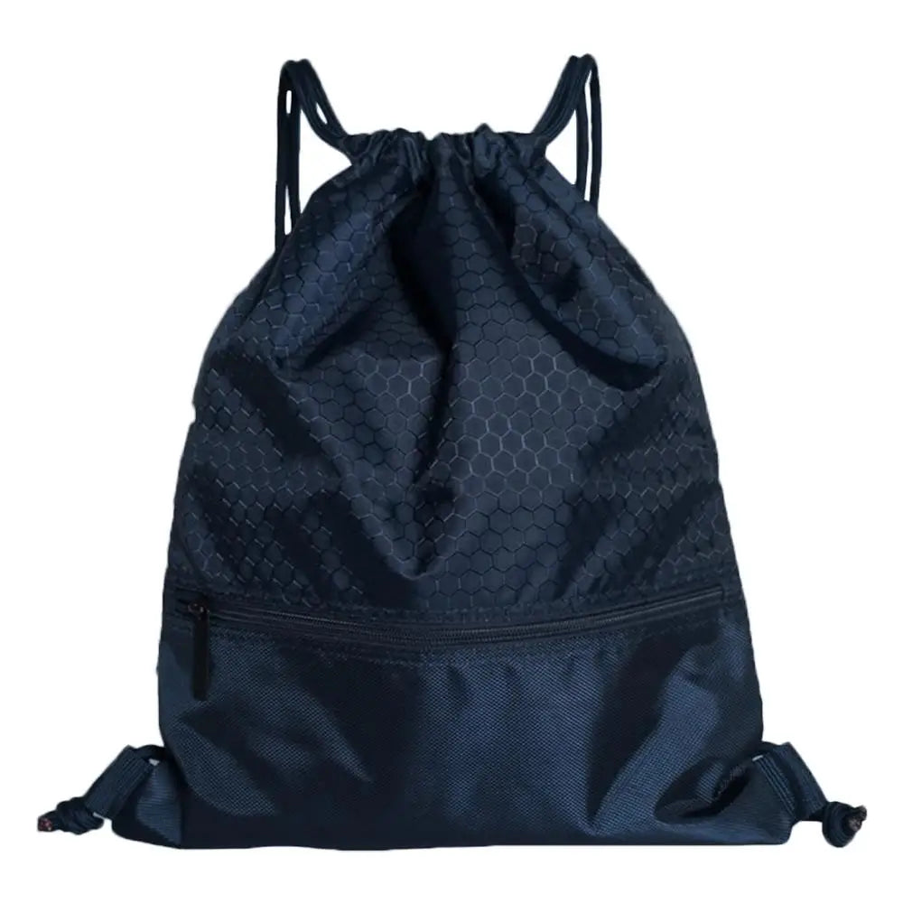Large Drawstring Backpack Travel Bag with Zipper