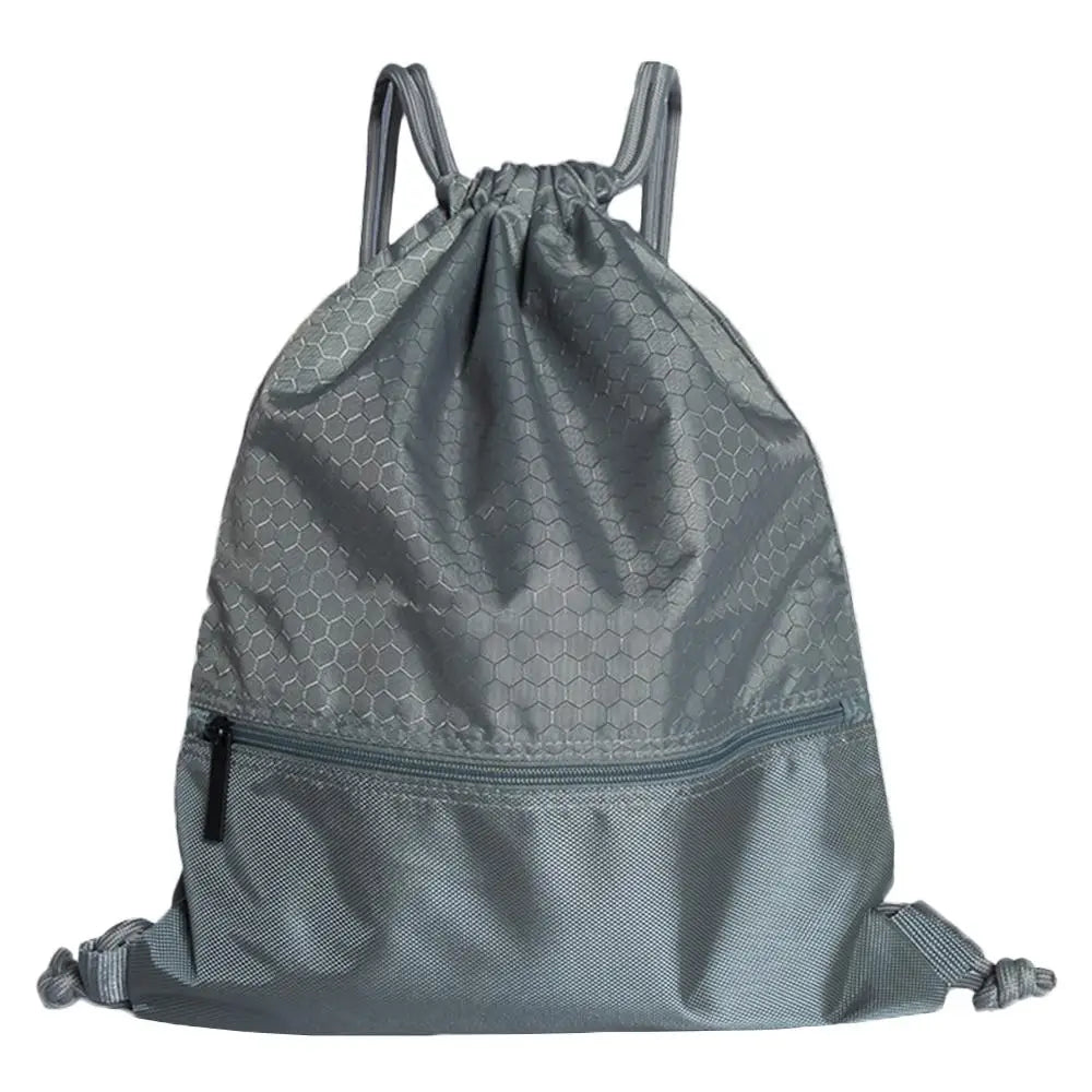 Large Drawstring Backpack Travel Bag with Zipper