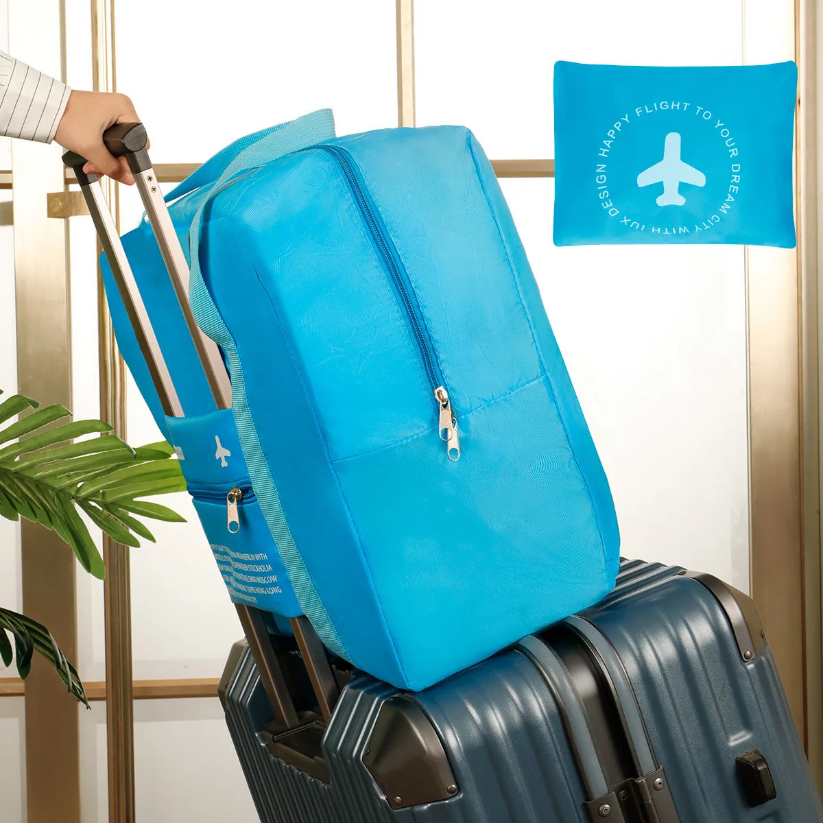 Portable Multi-function Bag Folding Travel Bags Waterproof Bag Large Cap