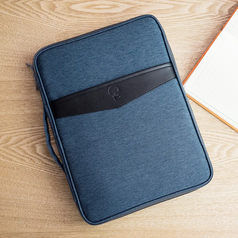 Men's A4 Document Bag Waterproof Briefcase Laptop Notebook Pouch
