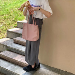Casual Waterproof Nylon Shoulder Bag for Women Large Capacity Totes