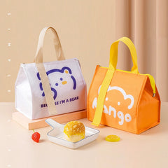 Portable Thermal Lunch Box Bags for Women Kids Food Storage Handbags