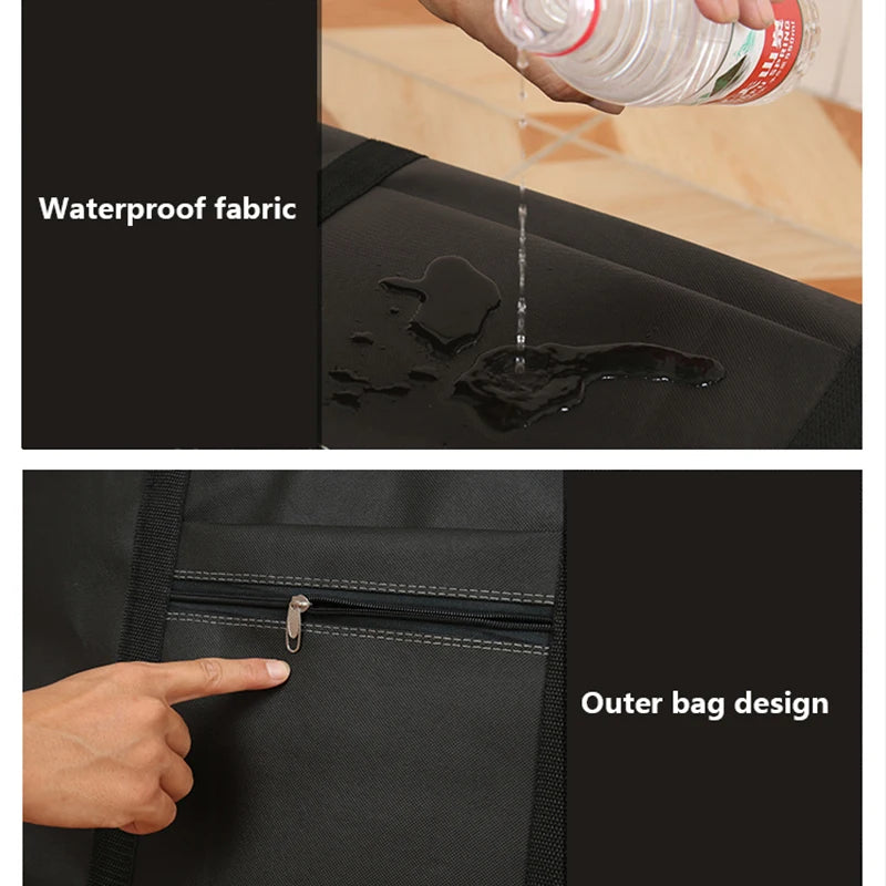 Large Capacity Travel Bag Foldable Clothes Storage Dustproof Luggage Bag
