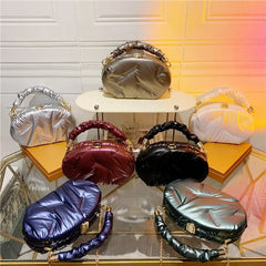 Portable Travel Women Padded Nylon Top-handle Shoulder Bag