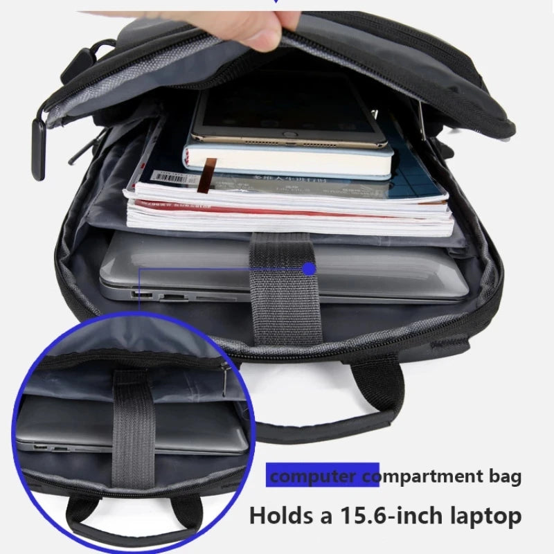 Waterproof Men's Backpack Laptop Bag Casual Rucksack