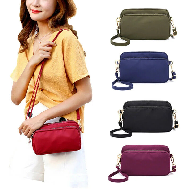 Waterproof Shoulder Bag Crossbody Nylon Messenger Small Purse